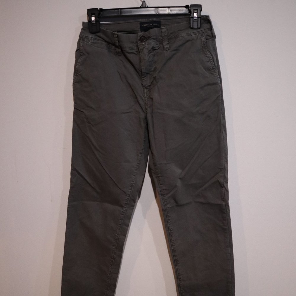 American Eagle Men's Pants, 26x30, Grey, Slim